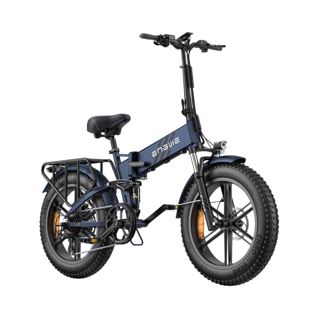 ENGINE PRO 2.0 28MPH Top Speed, 52V 1200W(PEAK) 75Nm High Torque Folding Fat Tire E-bike