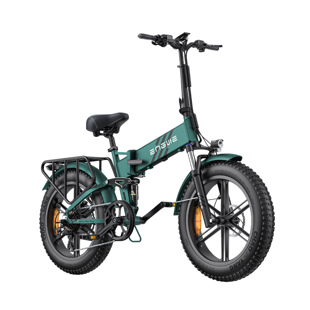 ENGINE PRO 2.0 28MPH Top Speed, 52V 1200W(PEAK) 75Nm High Torque Folding Fat Tire E-bike