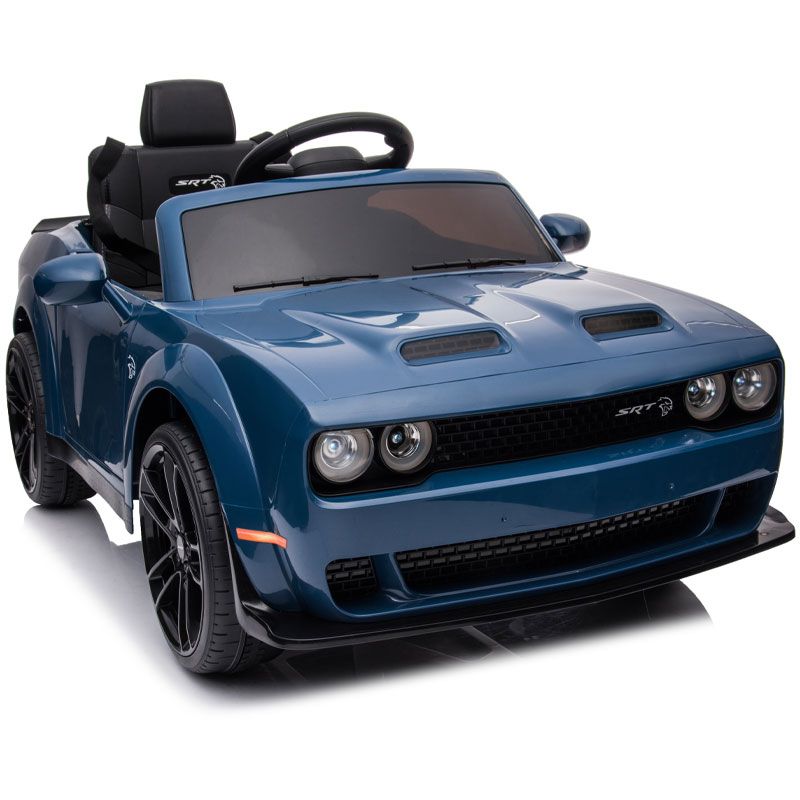 Kids Electric Ride On 12V Dodge Challenger Blue