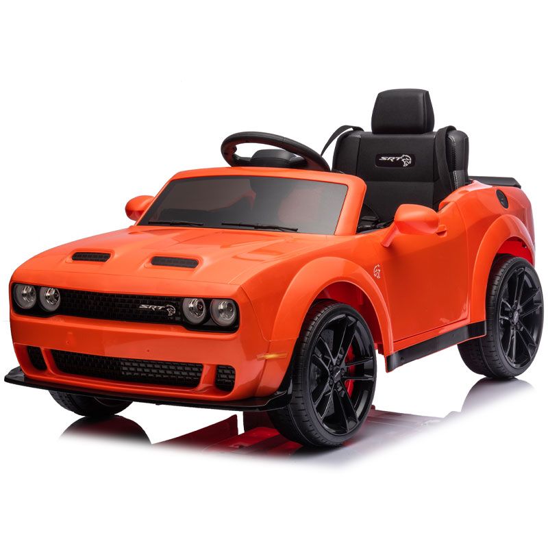 Kids Electric Ride On 12V Dodge Challenger Orange