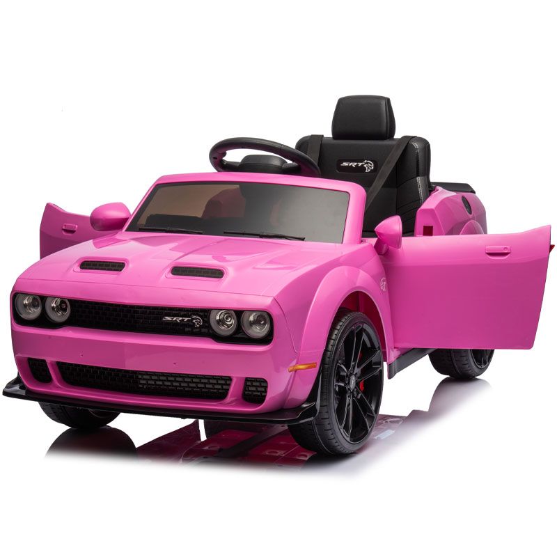 Kids Electric Ride On 12V Dodge Challenger Pink Ride on Kids Car